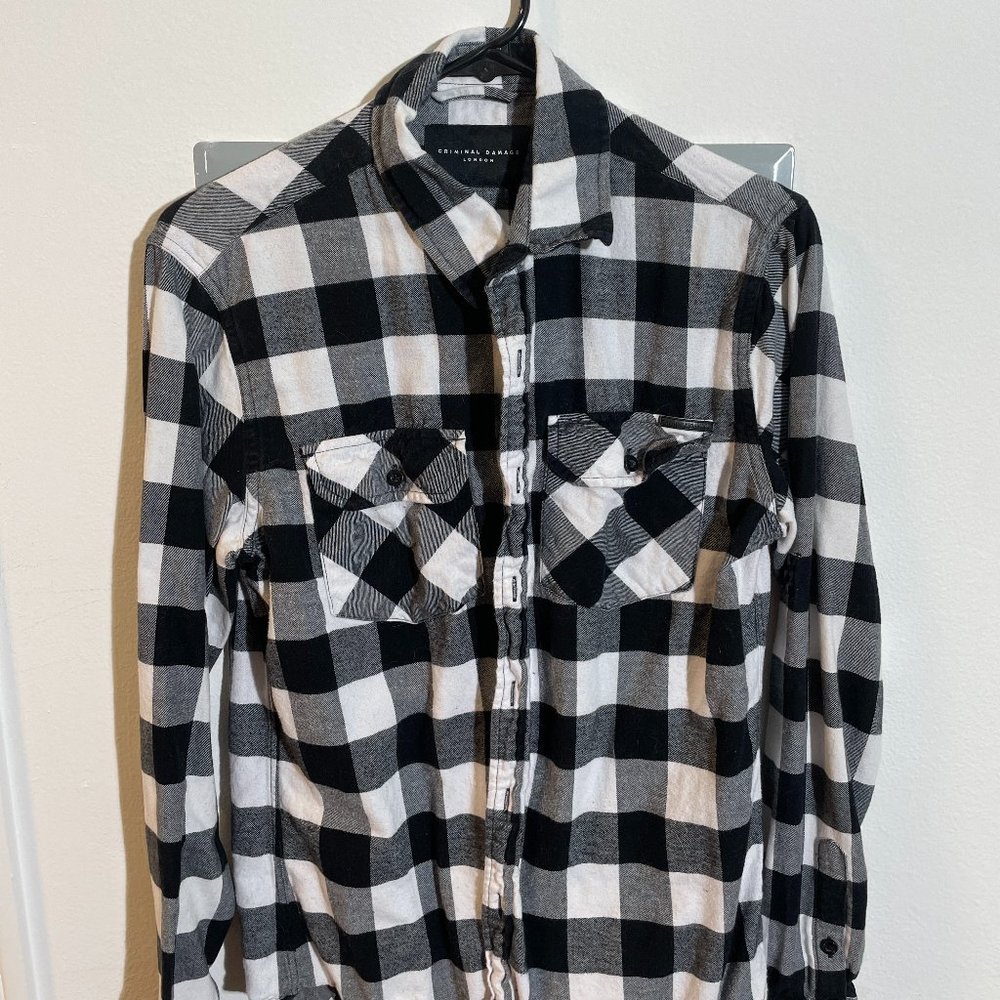 Criminal Damage Plaid Button Down
